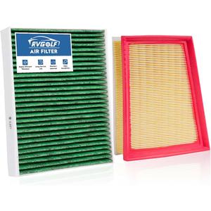 Engine+Cabin Air Filters Set Fit for 2024-2025 Chevrolet Trax, 2021-2025 Trailblazer, 2020-2025 Buick Encore GX | Replaces CF11966 CA12814 | 99% Filtration Efficiency | Easy Install
