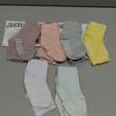 JAKIDAR 12 Pack Baby Toddler Socks Non Slip Grip Cotton Crew Socks for Boys Girls Infants Kids (12-24 Months, Pink Pastel)