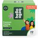 Hello Bello Premium Training Pants, Size 4T-5T (38+ lbs) Surprise Pack - 72 Count, Hypoallergenic with Soft, Cloth-Like Feel - Assorted Gender Neutral Patterns