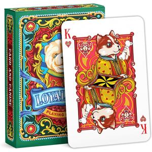 99FOX Loyal Dog Playing Cards for Adults Teens Family Royalty Animal Themed Card Gifts