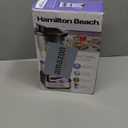 Hamilton Beach Wave Crusher Blender For Smoothies With 40 Oz Glass Jar and 14 Functions, Ice Sabre Blades & 700 Watts for Consistently Smooth Results, Black + Stainless Steel (54221)