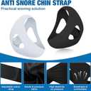 Chin Strap for Snoring (2-Pack), Anti Snoring Chin Straps for Men & Women, Adjustable Anti Snore Chin Strap to Keep Mouth Closed, Mouth Breathing Prevention, Effective Snoring Solution for Sleeping