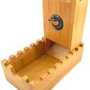 Hunmor Bamboo Dice Tower DND Dice Roller, Foldable Magnetic Die Roller Castle for Dungeons and Dragons, Board Game, D&D Tabletop Game and RPG Games