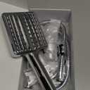 MakeFit Filtered Shower Head - 6 Modes High Pressure Handheld Shower Head with Filter Mineral Beads, Detachable Handheld Showerhead Set with Stainless Steel Hose and Shower Arm Bracket (Chrome)