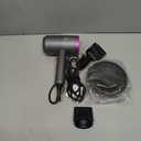 slopehill Professional Ionic Hair Dryer, Powerful 1800W Fast Drying Low Noise Blow Dryer with 2 Concentrator Nozzle 1 Diffuser Attachments for Home Salon Travel, Grey