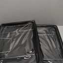 Frame Storage Box - Clothes Storage Bin Bags Oxford Fabric Foldable Stackable Container Organizer Set with Clear Window & Carry Handles (Black, X-Small-36L)Amazon's Choice 2 Pack