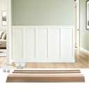 189 x 54 Inch MDF Premade Board and Batten Paintable Wainscoting Kit