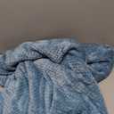 Exclusivo Mezcla Fleece Throw Blanket Extra Large, Super Soft and Warm Blankets for Couch, Sofa and Bed Waffle Textured, Cozy, Fuzzy and Lightweight (Slate Blue, 50x70 Inches)