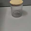SHOWIN 14 OZ Thick Candle Jars for Making Candles 12 Pcs, 3 Wick Empty Jars with Wood Lids for Candle Making, Sample Container,Clear