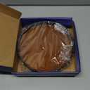 Farmhouse Oak 9" Lazy Susan Turntable Organizer for Cabinet, Round Wooden Lazy Susan Organization and Storage for Dining Table, Pantry, Kitchen, Countertop, Cupboard,Home Decor, Walnut Wood