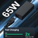 USB C Laptop Charger, 65W Chromebook Charger Compatible with HP Lenovo Dell Asus Acer Samsung Google Chromebook Fast Charger Type C