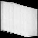 Pushglossy 23.75" x 47.75" x 0.2" Fluorescent Light Covers Classroom Office Diffuser Panels for 2x4ft Drop Ceiling Light Fixture Polycarbonate Replacement Cover for Hospitals Home(8 Pack,Clear)
