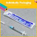 3ml/cc Syringe with 23 Gauge 1 Inch Lab Disposable Luer Lock Syringe, Pack of 20