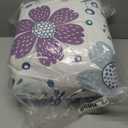 Amazon Basics 5-Piece Soft, Easy-Wash Microfiber Kid's Bed-in-a-Bag Bedding Set with Sheet and Comforter, Twin, Bluish Flowers