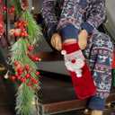 Christmas Socks Women Kids, 5 Pairs Fuzzy Xmas Slipper Socks for Girls Boys Unisex Cozy Fluffy Socks with Santa Claus Pattern New Year Winter Vacation Indoor Wearing Stocking Stuffers