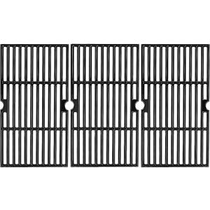 16 7/8" Porcelain Enameled Cast Iron Grill Cooking Grates Replacement for Charbroil 463441312 463432215 463461613 463436214 463436215 463441514 463440109 463436213 463420508 Gas Grill Grate Parts