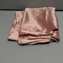 Bedsure Satin Pillowcases, Similar to Silk Pillow Cases Queen Size Set of 2, Pillow Case for Sleeping Women with Envelope Closure, Gifts for Women Men, Peach Pink, 20x30 Inches, 2pcs