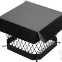 Galvanized Steel Chimney Cap- 9x9 Inch Chimney Cover | Heavy Duty One-Piece Flue Cover with Mesh Storm-Proof Animal Guard | Mesh Chimney Caps for Outside Existing Clay Flue Tile