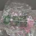 20" Christmas Wreaths for Front Door, Artificial Christmas Wreath Decoration with Lights, Winter Wreaths with Pine Cones,Bow,Balls Ornaments for Indoor Outdoor Home Decor (Pink)