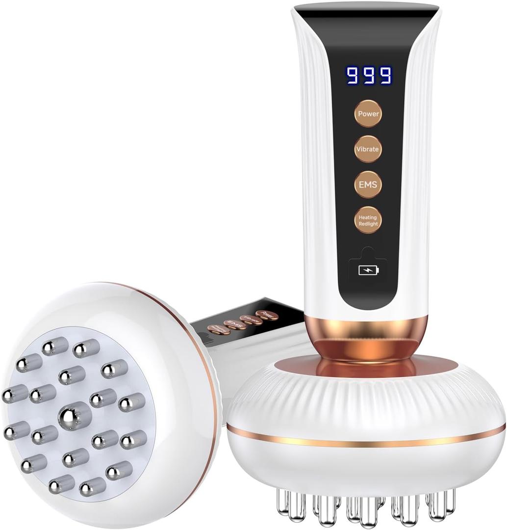 4-in-1 Body Sculpting Machine - Lymphatic Drainage Massager - Anit Cellulite Massage Tool Help Reduce Stretch Marks & Cellulite & Fat, Pain Relief Devices for Body (Belly, Legs, Arms, Butt, Low Back)