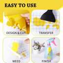 UCEC 52Pack Removable Vinyl Sheets Compatible with Cricut Maker 4/Maker 3/Explore 3/Explore 4, 22 Color Permanent Vinyl 13"x12" Self Adhesive Vinyls Sheets for DIY Projects Scrapbooking Cup Decoration