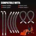 FEXON Front Loader Hydraulic Hoses Kit Boom Bucket Cylinder Hoses Compatible with Kubota LA350a LA401 LA402 LA402-1 Replaces 7J303-76610 75535-66620 7J999-95562