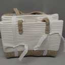 Laundry Basket,Woven Cotton Rope Laundry Hamper,Versatile Storage for Dirty Clothes,Baby Toys,and Blankets in Bathroom, Nursery,and Living Room (Brown, 60L)