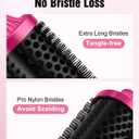 Terviiix 1.77" Ionic Thermal Brush, Heated Round Brush with Dual MCH Tech, 9 Temp Adjustments, 30S Fast Heating, Easily Create 90's Voluminous & Smooth Style, Non-Blowing, Dual Voltage