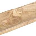 Creative Co-Op Decorative Paulownia Wood Tray, Natural (22.75" L)
