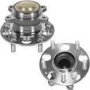 ECCPP Wheel Hub and Bearing Assembly Rear 512450 fit for Honda Civic 2013-2015 5 Lugs Wheel Bearing Hubs with ABS 2pcs