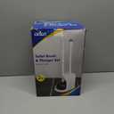 CELOX 2 Set Toilet Brush and Plunger Set, Toilet Brush and Holder Set, Toilet Bowl Brush and Holder, White