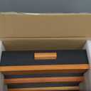 Sephyroth Cologne Organizer for Men 4 Tier of Elevated Cologne Display Shelf with Drawer Storage Perfume Organization and Storage Display Risers, Great Gift for Man(4Tier-BlackWalnut)