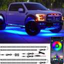 LED Underglow Kit - Multi Color, Waterproof, APP Control, Music Mode, Exterior Lights for Cars, SUVs, Trucks - DC 12V
