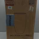 Kante 24 Inch Tall Round Concrete Planter, Large Indoor Outdoor Plant Pots with Drainage Hole and Rubber Plug, Modern Decorative Garden Pots for Home Patio Porch, White