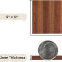 Tivoli Self Adhesive Vinyl Floor Tiles, 45 Tiles - 12" x 12", Medium Oak Plank-Look - Peel & Stick, DIY Flooring for Kitchen, Dining Room, Bedrooms, Basements & Bathrooms by Achim Home Decor