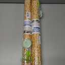 2 x FIFTY FEET 18X96 Inch Shelf Liner with Scissor & Tape Measure for Kitchen Cabinets, PVC Drawer Liner for Dresser Non-Slip Bathroom, Non-Adhesive Cabinet Liner Washable (Orange Crack)