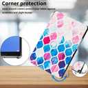 Tri-Fold Case Compatible with Huawei Mediapad M5 8.4 Inch(SHT-AL09/SHT-W12), Includes a Screen Protector - Premium PU Leather Tri-Fold Cover with Auto Sleep/Wake (Moroccan Love, One Size)