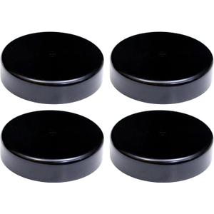 JSP Manufacturing Flat Marine Dock Piling Cap, UV Protected Polypropylene, 4 Pack, Made in USA