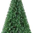 Yaheetech 7.5ft Artificial Full Spruce Christmas Tree, Artificial Xmas Tree with 1011 PVC Branch Tips and Foldable Metal Stand for Home, Party, Office Decoration, Holiday Dcor Indoor & Outdoor, Green