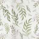 Laatse Green Leaf Wallpaper Peel and Stick 17.5" x 197" Floral Leaf Contact Paper Vintage Self Adhesive Wallpaper Vinyl Waterproof Wall Covering for Bedroom Cabinet Countertop Decor