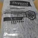Depend Fresh Protection Adult Diapers, Incontinence Underwear for Men, Disposable, Maximum, Large, Grey, 72 Count (2 Packs of 36)