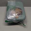 Cat Litter Storage Bin Container with Airtight Lids, Portable Cat Litter Storage Container with Wheels, Kitchen Cereal Rice Leakproof Sealable (Green)