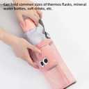 2 Pieces Adjustable Water Bottle Sling with Strap - Lightweight Bottle Holder for Men and Women - Hands-Free Water Carrier