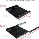 Penn Elcom R1290/1U Sliding Rack Tray (Audio, AV, IT, DJ) Equipment Shelf for 1 Rack Space up to 15 Inch Deep, 14.96" x 19" x 1.75"