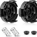 DWO1DT995 Weed Trimmer Head Cap Cover & Spring Replacement for Dewalt Quickfeed String Trimmer Head, Parts DCST922 DCST922P1 DCST922B DCST972X1, 2-Pack