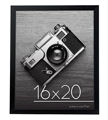 Americanflat WB1620BKPC 16x20 inch Black Poster Frame  Polished Plexiglass. Hanging Hardware Included!