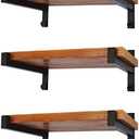 6 Pcs Heavy Duty Shelf Brackets 12 Inch Wall Mounted Industrial Metal Shelving Supports with Lip