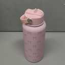 SANDJEST Pink Bow Water Bottle Stainless Steel Insulated Vacuum 32oz with Lid, Gifts for Women Girls Teens Birthday Christmas