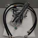 Phiestina 4-Inch 2 or 3 Hole Chrome Utility Sink/Laundry Faucet, with Centerset Rotatable Swivel 360° Spout and Garden Hose Threaded End, Slop Sink Tub Faucet with Water Supply Line, BF027-8-C