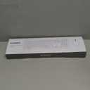 Wireless Keyboard and Mouse Combo - Full Size Slim Thin Wireless Keyboard Mouse with Numeric Keypad 2.4G Stable Connection Adjustable DPI (White & Silver)